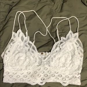 white free people Adella bralette